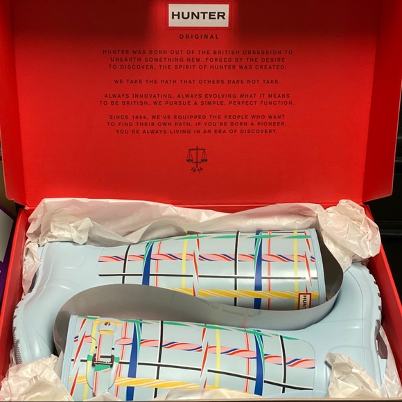 🔥Hunter Women's Original Tall Rock Tartan NWT - Picture 7 of 8